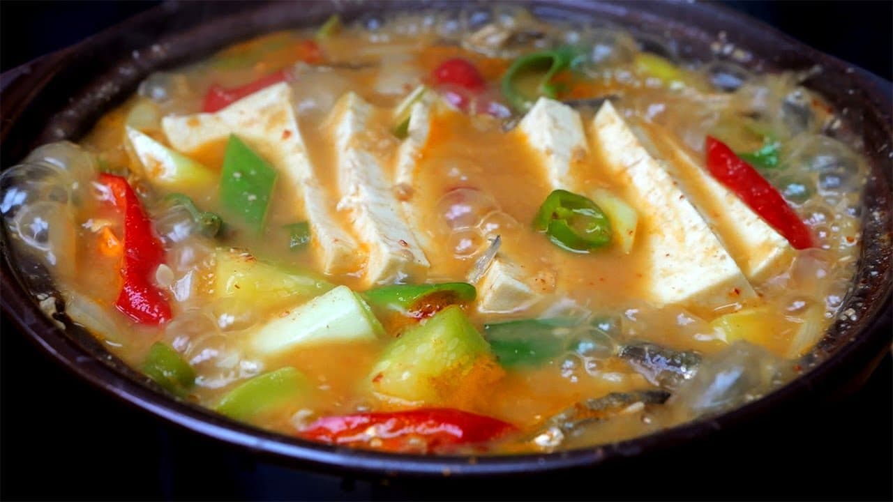 Summer Doenjang Jjigae (여름 된장찌개) - Korean recipe