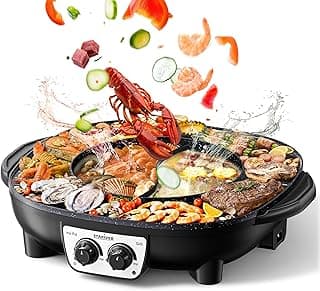 Stariver Hot Pot Electric with Grill 2 in 1